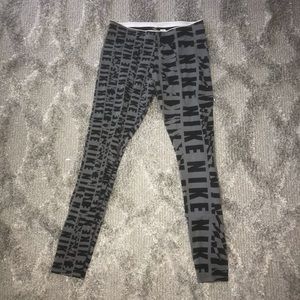 Grey & black nike leggings